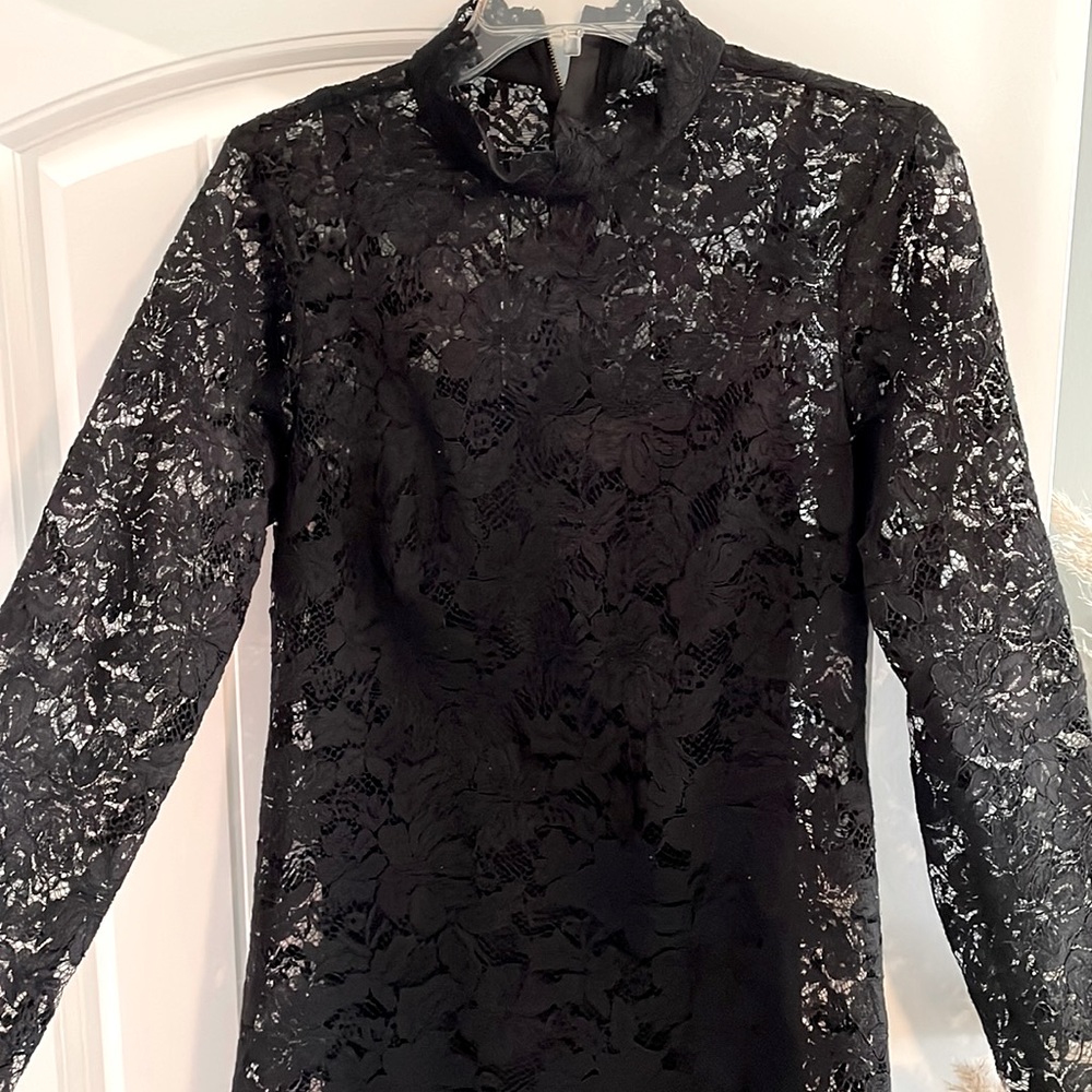 Black lace dress